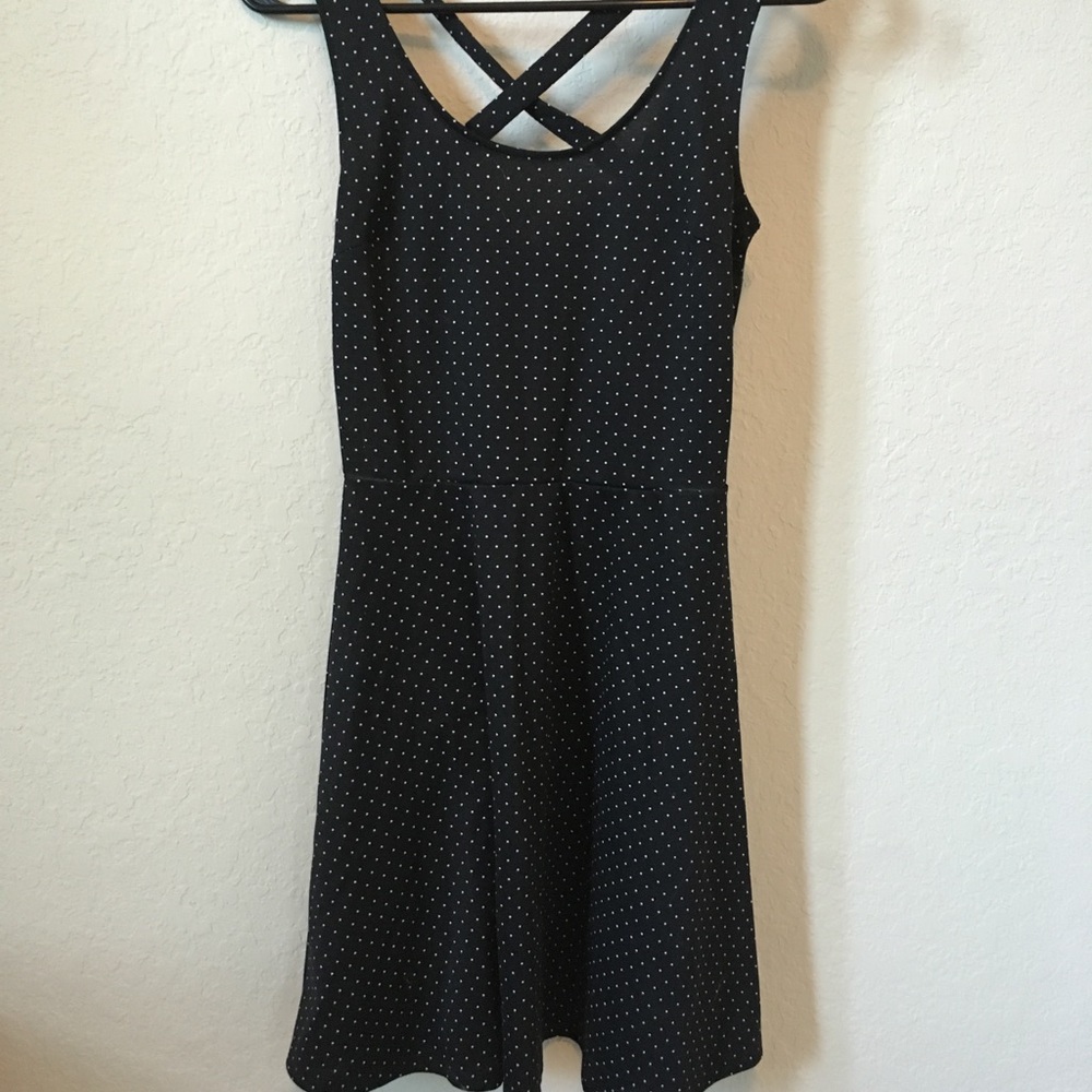 Black & White Polka Dotted Dress